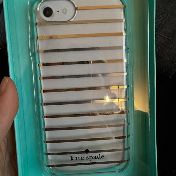 Kate Spade Metallic Striped Phone Case - Picture 1 of 1